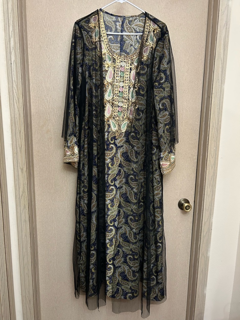 2 Piece Eid Abaya Set - Size 1XL